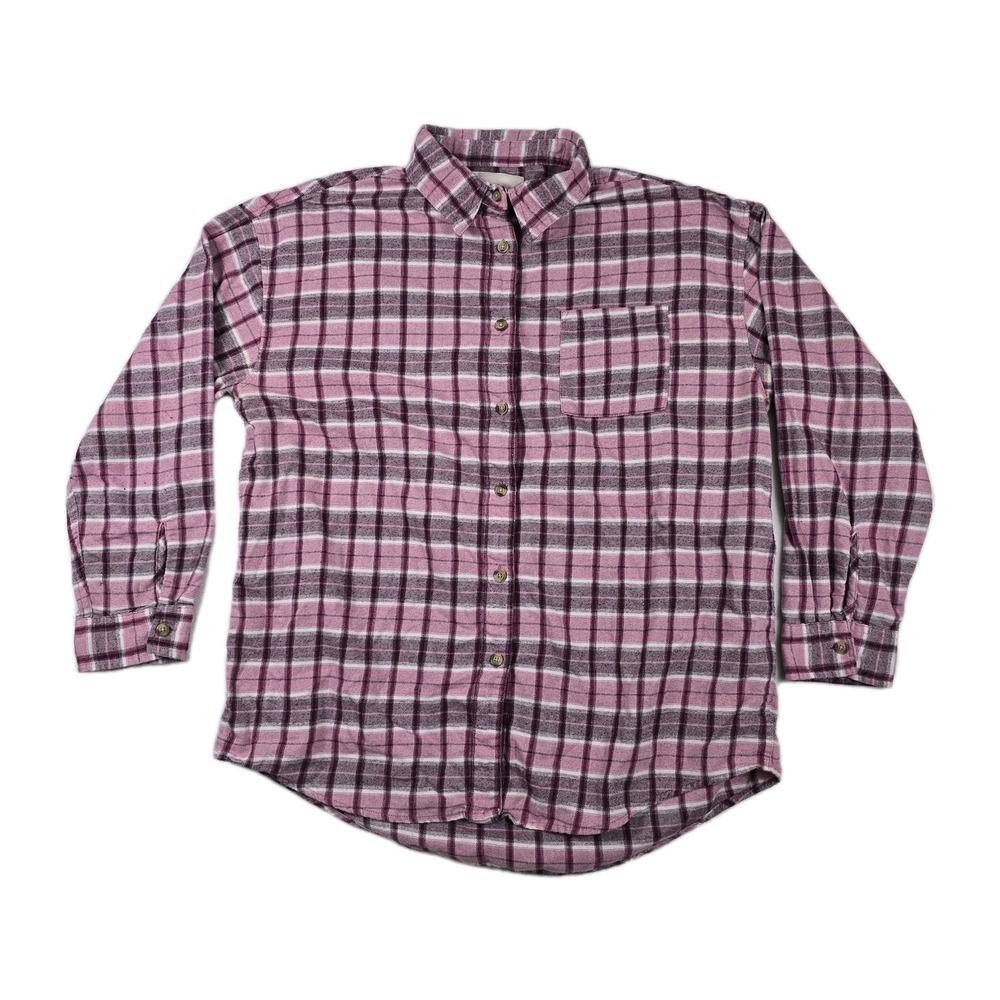 Aeropostale Y2K Men's Size Medium Pink Button Up Long Sleeve‎ Shirt